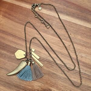 J.Crew | Tassel Charm Necklace | 32” Adjustable